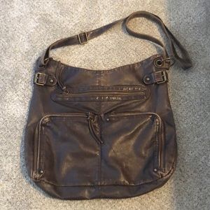Large dark brown satchel